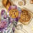 Floral Repeat Oven Mitt Cotton Twill