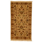 High-Quality Hand-Knotted BEIGE / BEIGE Area Rug