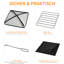 Afreena Square Iron Wood Burning Fire Pit