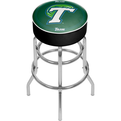 NCAA Swivel Upholstered Counter Stool with Metal Frame