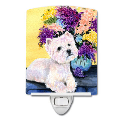 Westie Ceramic Night Light