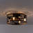 18'' Imitation Wood Iron Caged Ceiling Fan W/ Remote