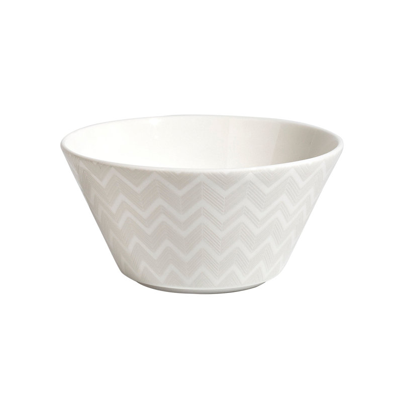 Missoni Fruit Bowls ZIG ZAG Set Of 6  White Diam. 12,8* H. 6,3 Cm