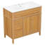 Armoire de meuble-lavabo avec tiroir escamotable en bois 36 po Vaimi