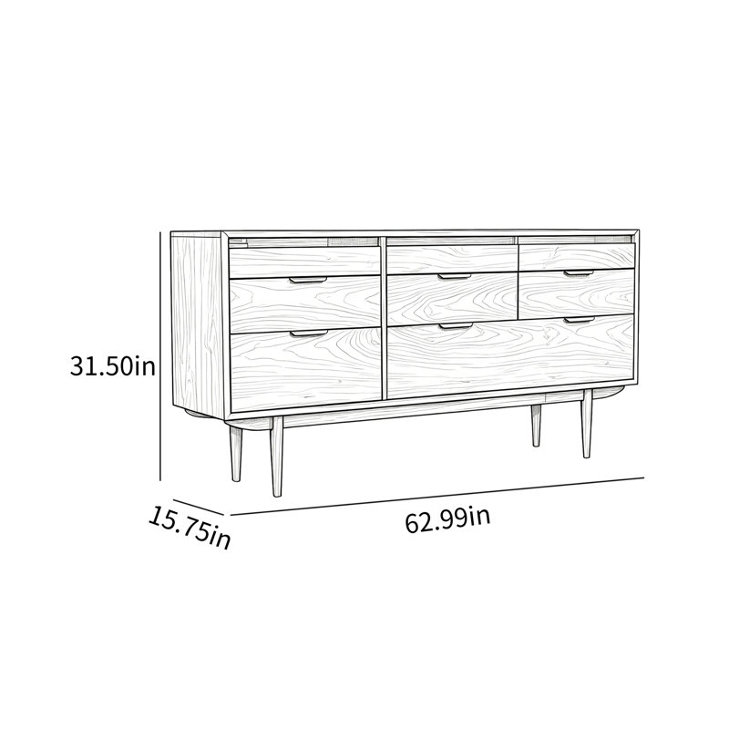 Round And High Legged Buffet Table