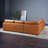 Pluie 108" W Mid Century Modern Leather Cozy Sectional Sofa-106255943