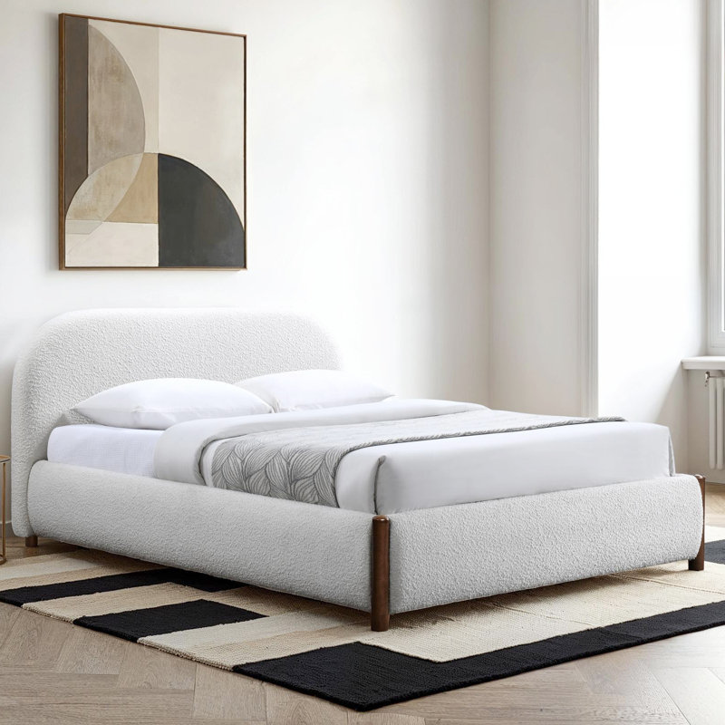 Lit plateforme tapissier Valencia, Grand lit