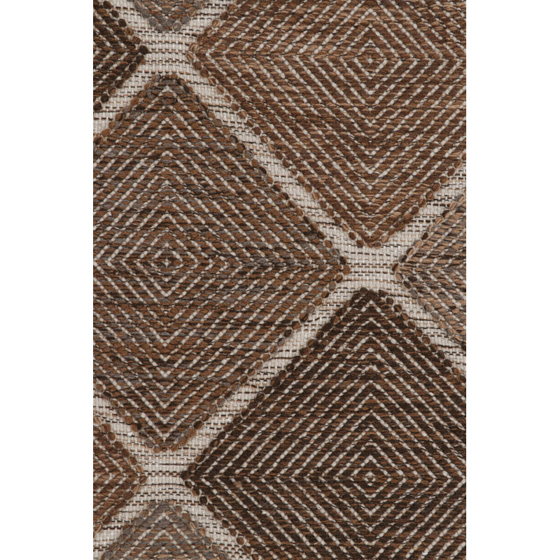 Scandinavian Wool Geometric Area Rug, Rectangle 5' x 7'