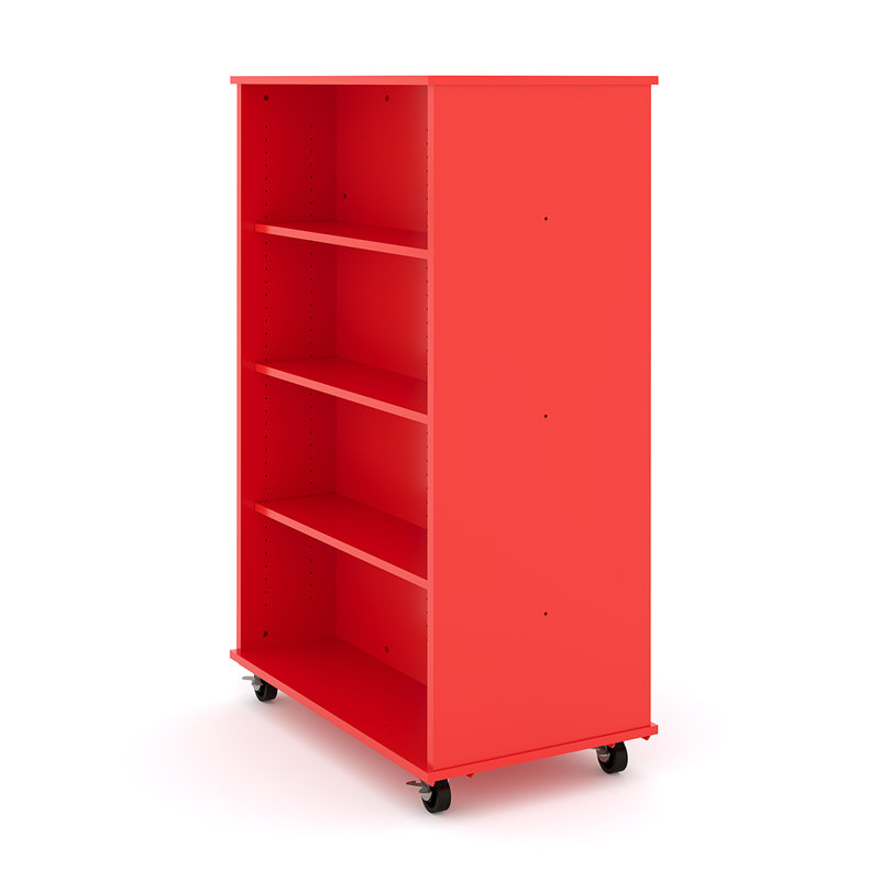 Chariot d'apprentissage avec roues, H 60 po x l 36 po x P 23 po, Rouge