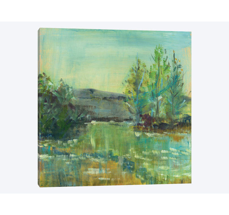 « belle life », reproduction sur toile, H 18 po x l 18 po x P 1,5 po, Toile tendue