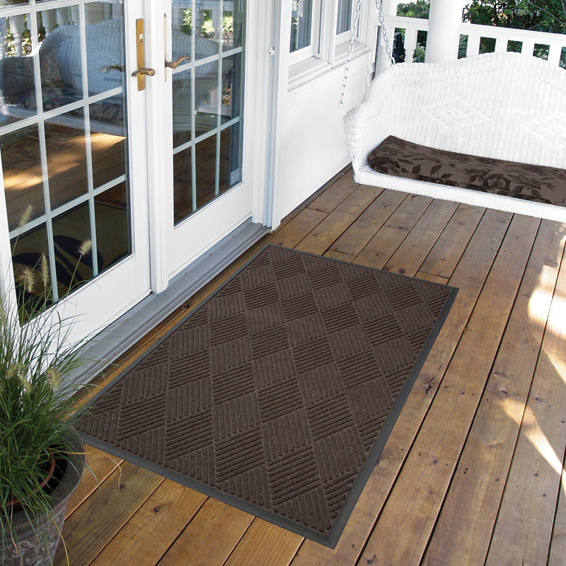 Tapis de porte Alezander, Brun, 4 pi x 6 pi