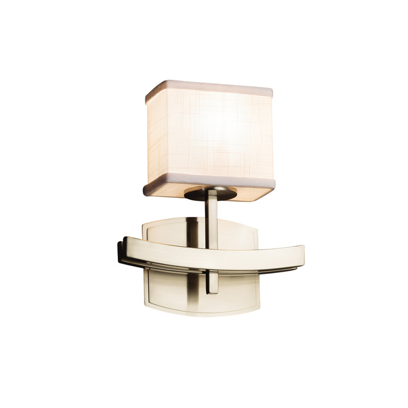 Geoffroy LED Armed Sconce, Cream, Dark Bronze