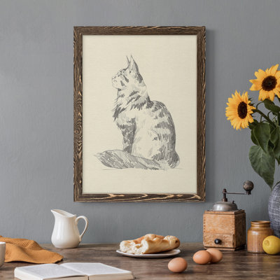 Toile encadrée de qualité supérieure House Cat II - prête à être accrochée
