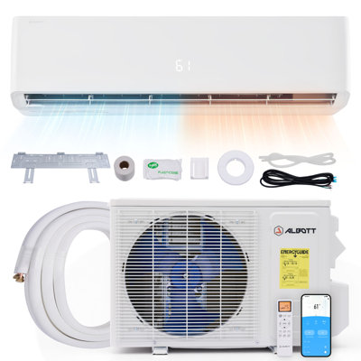Mini Split Air Conditioner and Heater, 36,000 BTU, SEER2 18, 220V Inverter Energy-Efficient AC with Self-Cleaning, Remote and APP Control, Easy Installation, Cools up to 2500 Sq.Ft.