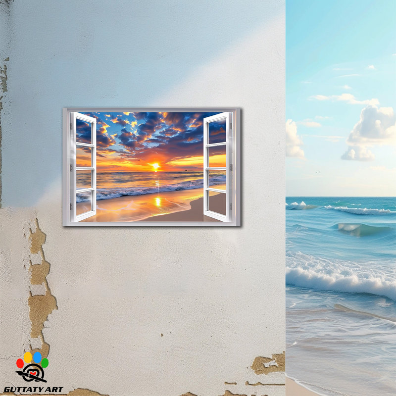 Reproduction d'art sur toile, H 12 po x l 18 po