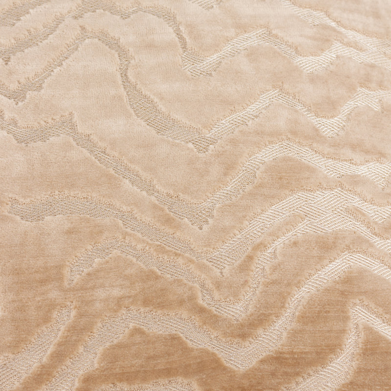 Tierra Abstract Square Cushion, Feather, Beige Abstract