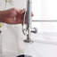 Robinet de cuisine commercial avec douchette extractible, robinet d'évier de cuisine à poignée simple