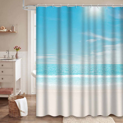 Sun Tropical Beach Sky Sea Sand Ocean Water Blue Paradise Sunset Turquoise with 12 Hooks