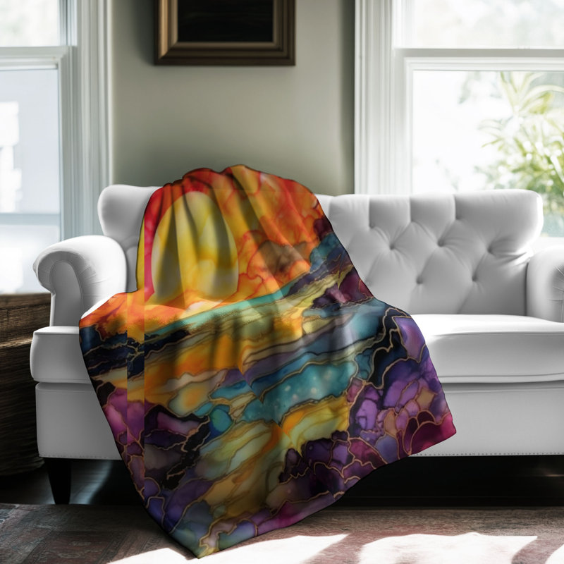 Evening Shades - 1 pièce Sherpa Premium, Grand lit