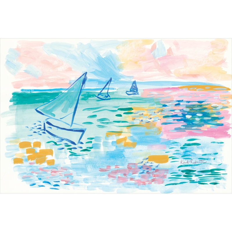 «Drift Away» par Kait Roberts - impression, Toile tendue, H 20 po x l 30 po