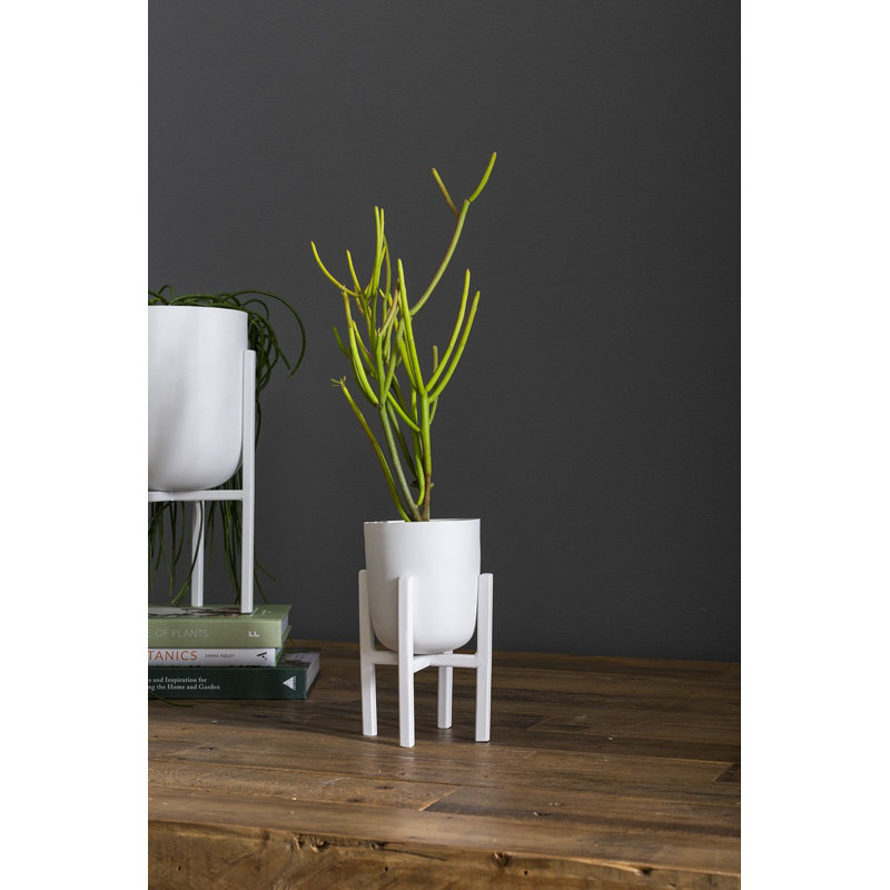 Pot à fleurs en métal Hailee, H 7,25 po x l 4 po x P 4 po