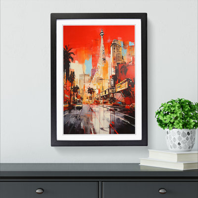 Las Vegas Gestural - Framed Print