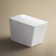 Square Smart Toilet With Built-In Tank For Modern Bathroom, Remote Control, Tankless Bidet Toilet With Foot Touching Lid Opening, Auto Flush, Heated Seat, LED Digital Display, User Memory, White