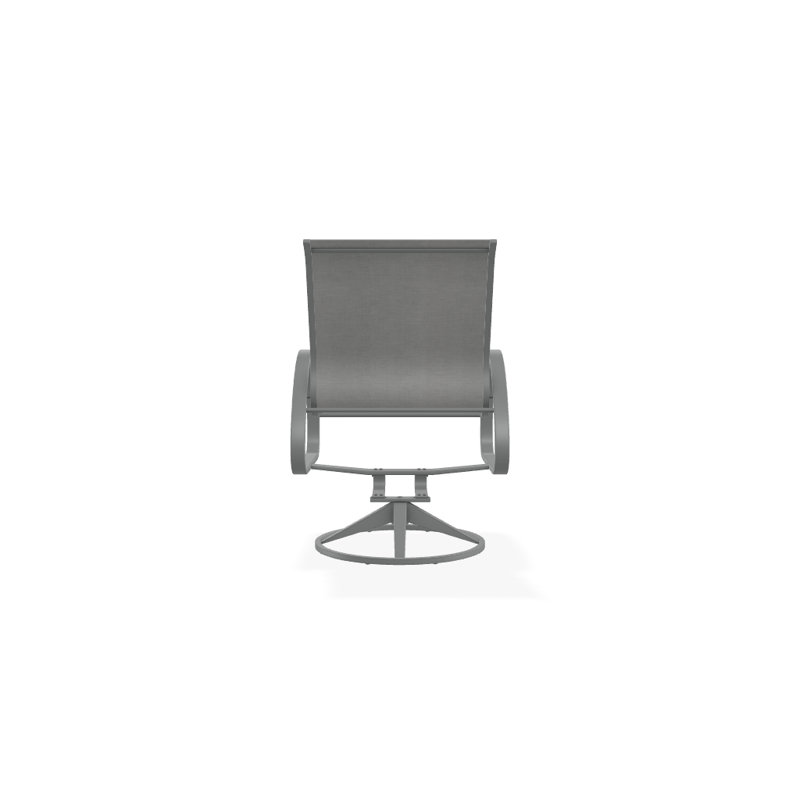 Aruba 1 Outdoor Dining Armchair, Textured Graphite, Red 1D Sunbrella®