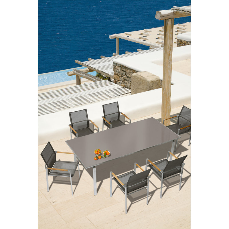 Mercury Outdoor Lounge Chair, Charcoal