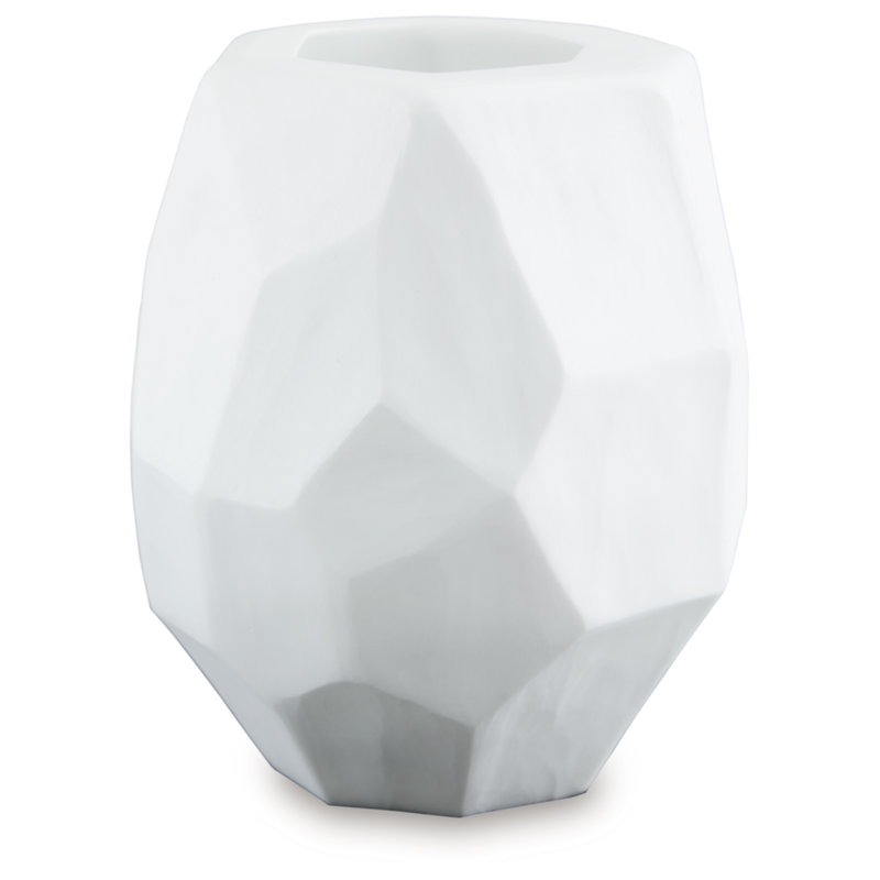Vase Caythan, H 9,5 po x l 7,5 po x P 7,5 po