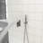 Dual Function 12 Inch Wall Mounted Brushed Nickel Shower Head, Balanced Valve, Rainfall And Handheld With 360 Swivel For All - Around Use System, Various Needs-126726188
