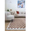 Moodi Modern Shaggy Area Rug Checkered Design-122009912-122425660