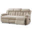 Canapé inclinable électrique à 3 places avec télécommande, canapé inclinable surdimensionné pour le salon, chenille beige