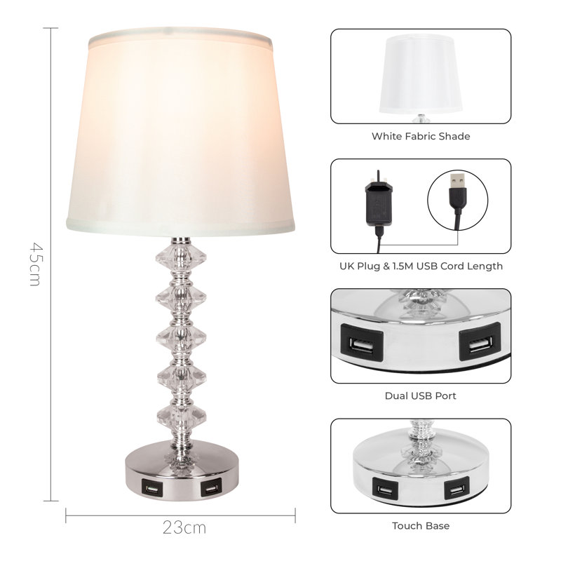 Metal USB Table Lamp