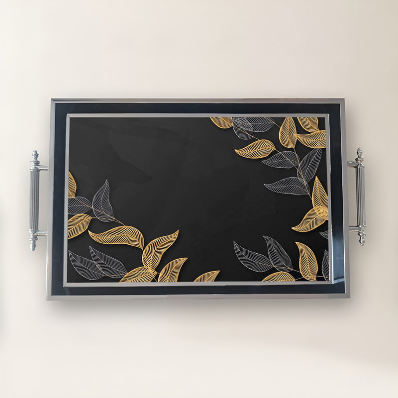 Élégant plateau en verre de 19,7 po x 11,4 po x 1,4 po | Fabrication 100% verre durable | Facile à nettoyer avec un chiffon humide | Idéal pour le service, la présentation décorative et l'organisation | Ajout élégant à la décoration intérieure