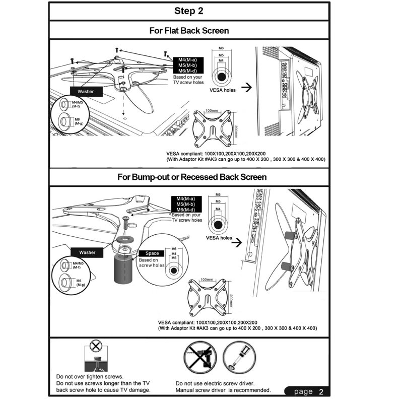 Cotytech Single Screen Corner Mount, No