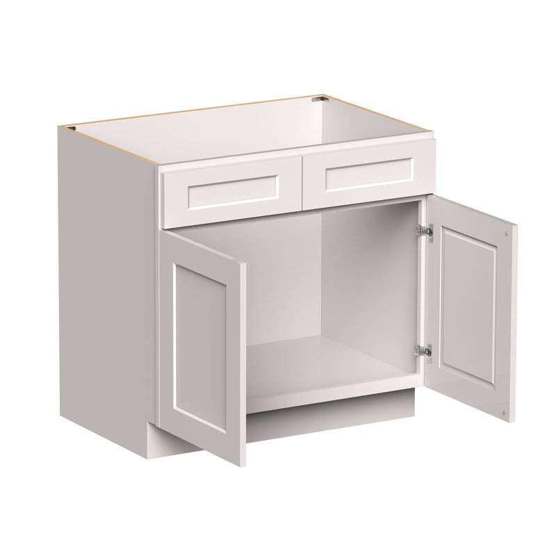 Armoire de base pour évier de cuisine blanc Casain L 36 po x H 34,5 po x P 24 po (poignées non incluses)