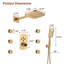 Robinet de douche mural avec valve brute Herathena-81076490