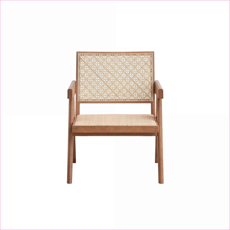 Fauteuil d'appoint pour adultes en rotin brun clair Valentina de Valentina