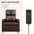 Power Recliner Chair with Heat & Massage, Adjustable Electric PU Leather Sofa, Living Room Ergonomic Single Seat-837143137