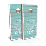 2' X 4' Happy As A Clam Cornhole Board Set With Case And Lights