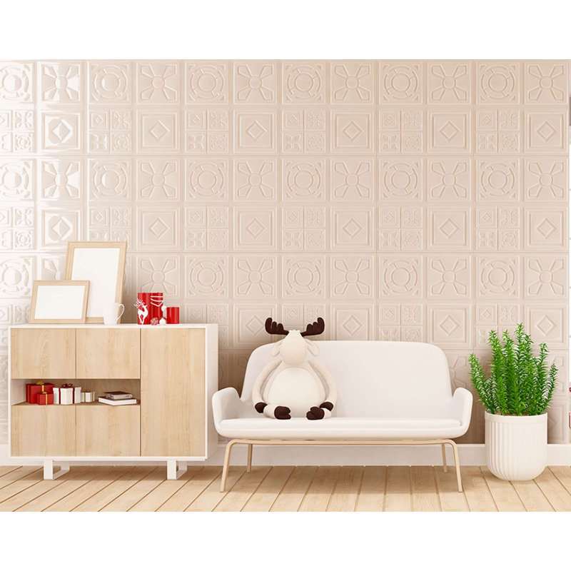 Panneau mural en polystyrène de 19,68 po x 19,68 po Gaia