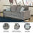New Britain 85" Square Arm Sofa Bed-1905123341