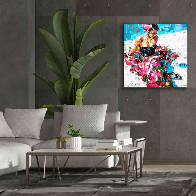 «All Summer Long» par Derek Gores, H 37 po x l 37 po x P 1,5 po