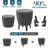 Resin Patio Ice Bucket With Extendable Tabletop