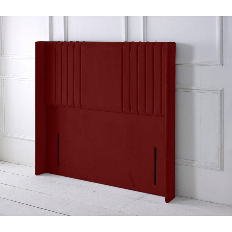 Upholstered Headboard, Burgundy, Single (3')