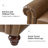 Dielle Transitional 81" Wide Leather Sofa with Solid Wood Legs-102341302