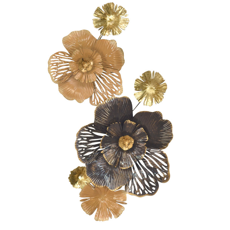 Glam Plants & Flowers Wall Decor on Metal