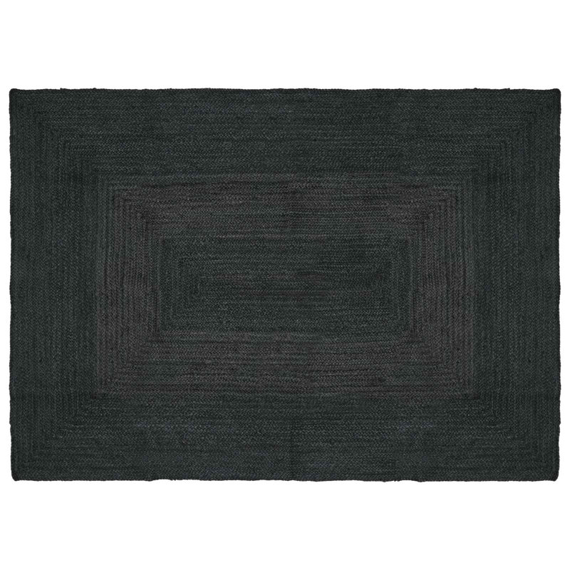 Solid Colour Hand Braided Area Rug, Rectangle 120 x 170 cm