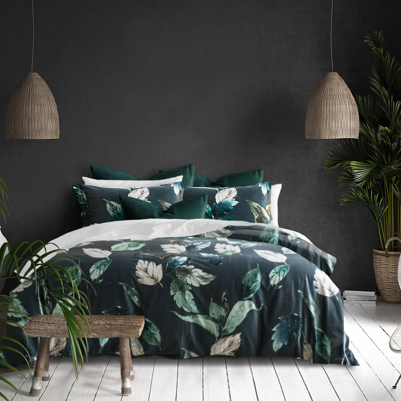 Leafshade Bedding, Queen Duvet Cover + 2 Standard Shams